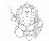 Doraemon Soldier Himitsu Coloring Pages sketch template