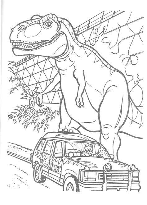 jurassic park official coloring page jurassic park picha