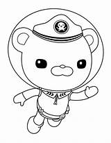 Coloring Octonauts Pages Barnacles Printable Captain Drawing Print Dashi Peso Coloring4free Kids Kwazii Octopod Colouring Color Cartoons Sheets Characters Bestcoloringpagesforkids sketch template