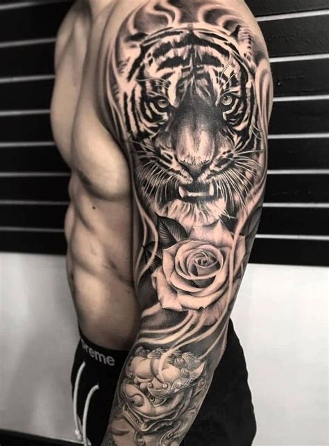 Pin By Sławek Tabiś On Tattoo Sleeve Arm Sleeve Tattoos Tiger Tattoo