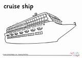 Ship Cruise Village sketch template