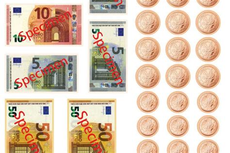 euromuenzen und geldscheine spielgeld zum ausdrucken  chip