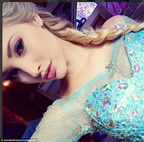 anna faith carlson the teen from florida who looks like elsa from frozen daily mail online