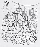 Shrek Coloring Pages Printable Donkey Fiona Color Disney Kids Movie Sheets Print Book Books Ecoloringpage Puss Getcolorings Bestcoloringpagesforkids sketch template