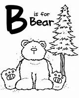 Coloring Bear Pages Letter Zoo Animal Preschool Alphabet Bee Sheets Inspirations Little Animals Moms Hibernation Being Printable Colouring Teddy Book sketch template