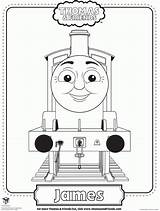 Coloring Pages Thomas Tank Friends Printable Train Engine Colouring James Printables Kids Bad Case Print Stripes Birthday Sheets Color Trains sketch template