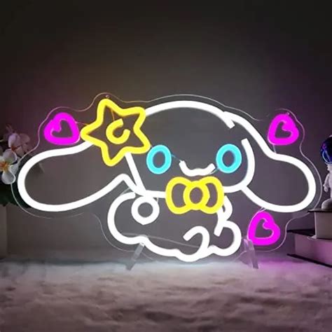 cinnamoroll neon sign anime neon led signs  wall decor dimmable neon light  picclick