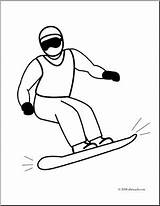 Getdrawings Snowboarder Drawing sketch template