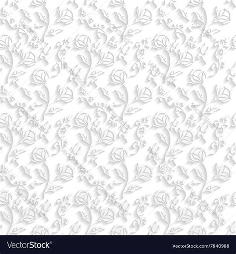 white floral wallpaper royalty  vector image