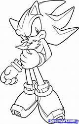 Shadow Sonic Coloring Hedgehog Pages Super Draw Drawing Print Step Color Colouring Printable Getdrawings Getcolorings Popular Dragoart Character Boys Kids sketch template