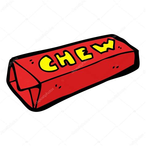 packet  chewing gum cartoon vector image   lineartestpilot vector stock