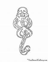 Death Eater Stencil Stencils Freestencilgallery Carving Pumpkin sketch template