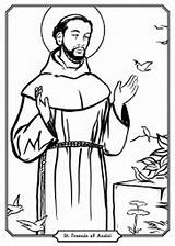 Assisi Saint Celebrating Clare sketch template