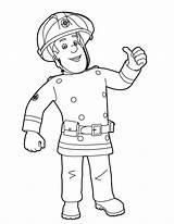 Fireman sketch template