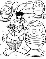 Coloring Easter Painting Egg sketch template