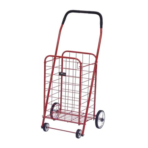 easy wheels mini shopping cart  red   home depot