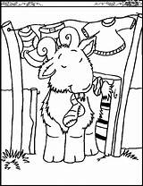 Goat Coloring Pages Color Animals Goats sketch template