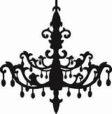 Clipart Chandelier Clip Clipground Silhouette Logo sketch template