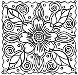 Coloring Pages Fall Flowers Flower Getdrawings sketch template