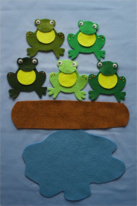 speckled frogs  svg felt board pattern flannel etsy