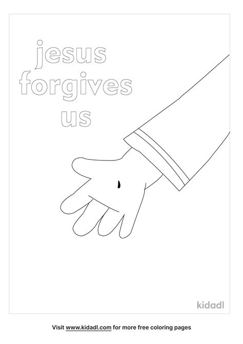 jesus forgives coloring page coloring page printables kidadl