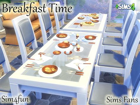 Breakfast Time Set By Sim4fun At Sims Fans Kitchen