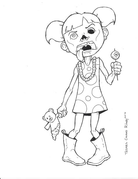 girl zombie coloring pages  getdrawings