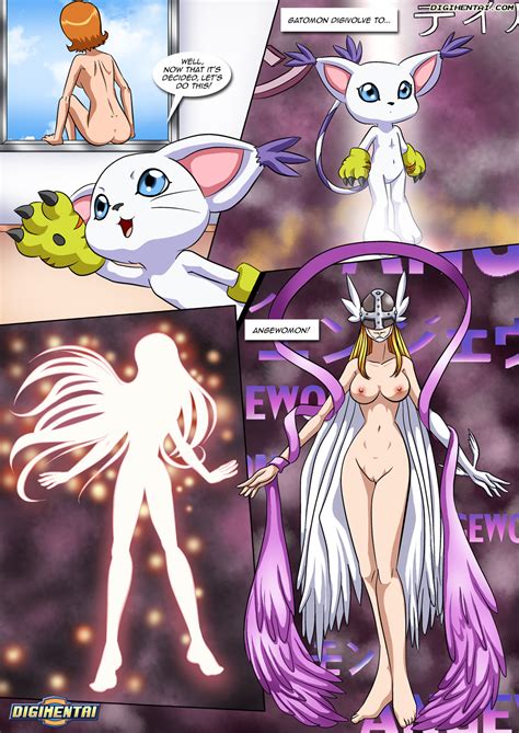 Rule 34 Angewomon Breasts Comic Digimon Female Gatomon
