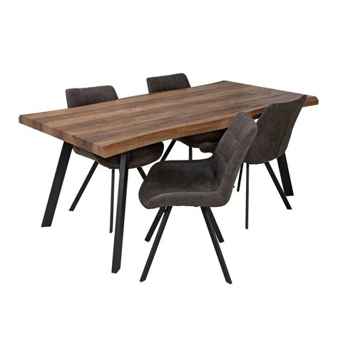 buy argos home tribeca wood effect  seater dining table dining