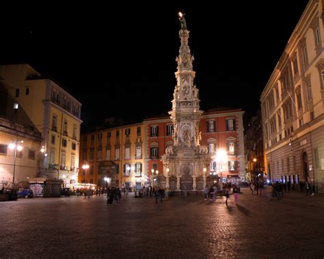 piazza del gesu  night napoli italy wonderful places beautiful