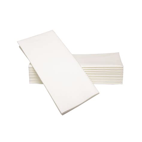 ply dinner napkin plain white virgin pulp mm  mm  pkts  sheets  www