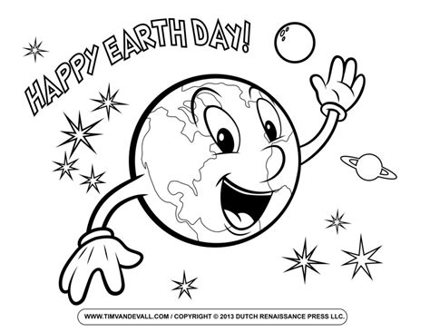 earth day coloring page tims printables