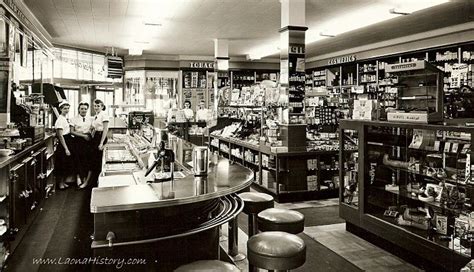 drug stores  fashioned drug store  lunch counter