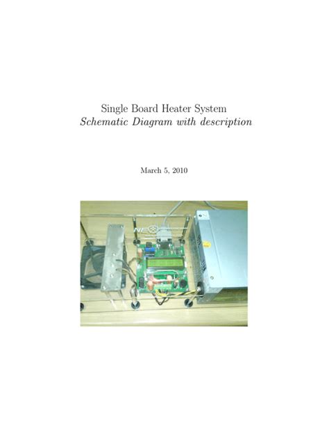 single board heater system schematic diagram  description