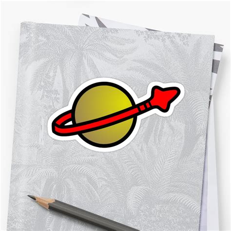 space symbol sticker  frazza redbubble