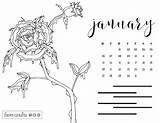 Frosted Calendar sketch template