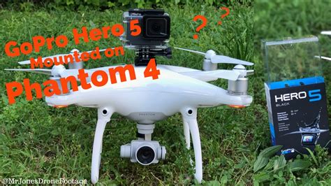 gopro hero  mounted  phantom  drone flight test youtube