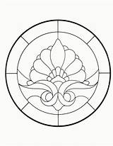 Stained Glass Window Template Coloring Mandala Patterns Printable Round Pattern Pages Vitrales Line Trapunto Victorian Para Popular Mandalas Beginner Mosaic sketch template