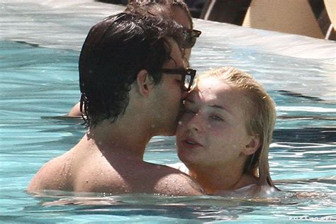 joe jonas  sophie turner kissing  miami august  popsugar celebrity photo