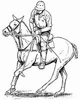 Polo Horse Rein sketch template