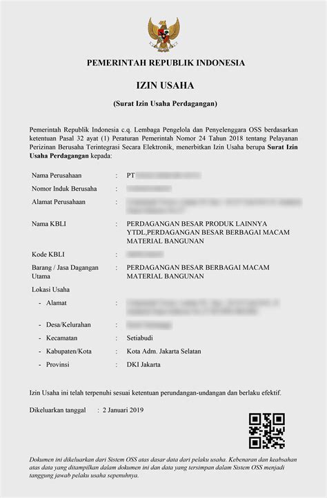 PT DASA KEKAR JAYA IZN - IZIN.co.id Business News