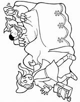 Riding Hood Red Little Coloring Pages Color Print Kids sketch template