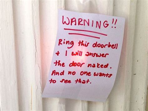 photos show warnings left by people s doorbells daily mail online