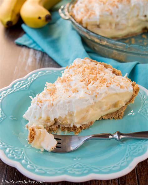 homemade banana cream pie little sweet baker