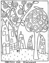 Karla Gerard Hundertwasser Colorare Desestressar Colorir Disegni Hooking Baixe Imprima Zentangle Quilts Kunst Craft Ausmalbilder Colouring Colorier Carta Ausmalen Astratti sketch template