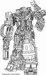 Devastator Transformer Combiner Buku Mewarnai Lego Sketchite sketch template