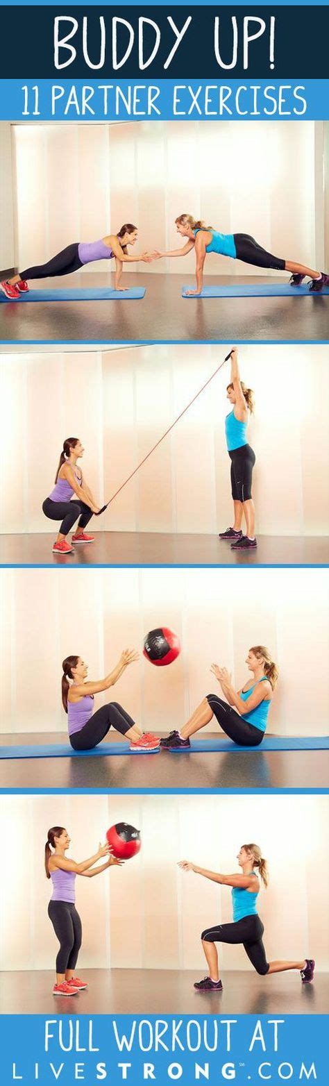 ideeen  duo oefeningen oefeningen stabiliteitsbal oefeningen koppel workout