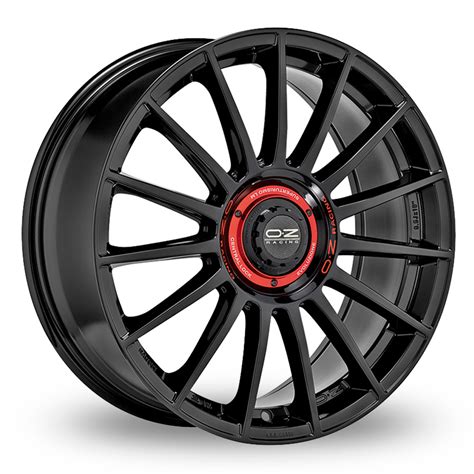 oz racing superturismo evoluzione gloss black  alloy wheels wheelbase