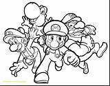 Wii Pages Coloring Getcolorings Kart Mario Color sketch template