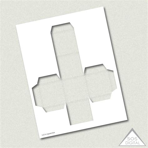 square box template party printable template png etsy